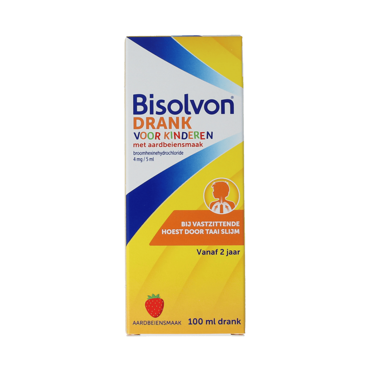 Bisolvon Hoesten 100.00 Milliliter Bisolvon Drank kind aardbei 100.00 Milliliter