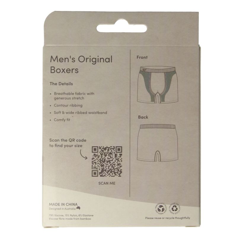 Boody Ondergoed 1 Stuks Boody  Herenboxer zwart M 1 Stuks