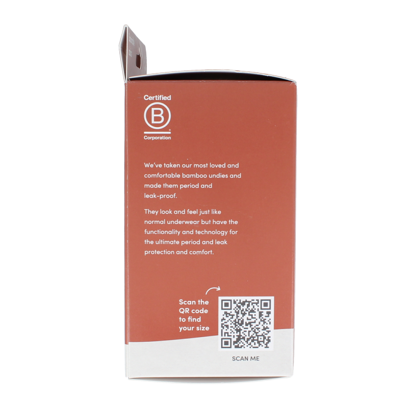 Boody menstruatie ondergoed zwart licht/normaal maat XS, 1 stuk, comfortabel eco-friendly ondergoed voor menstruatie comfort