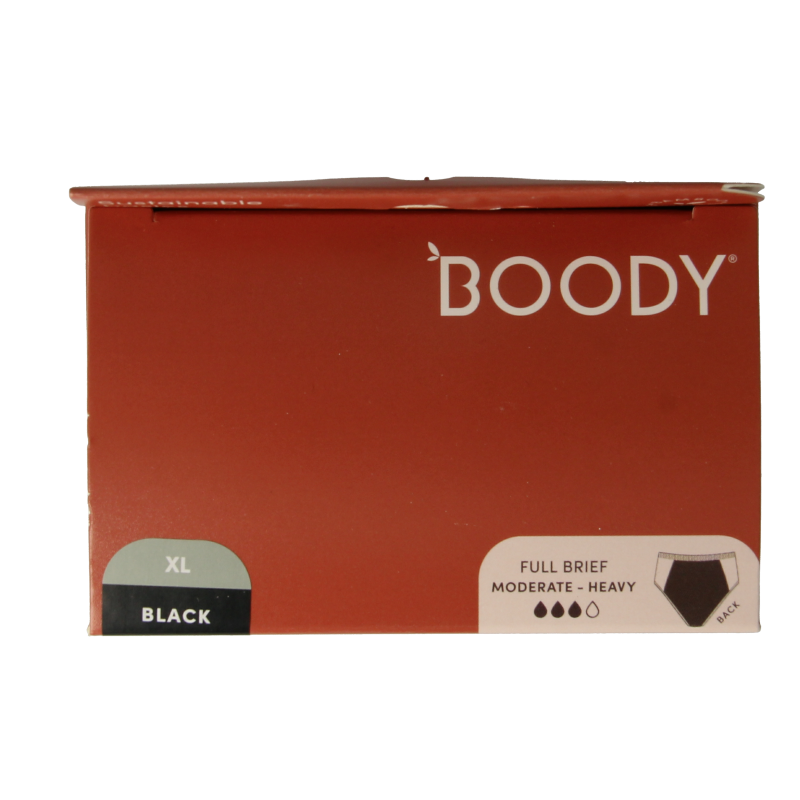 Boody Ondergoed 1 Stuks Boody  Menstruatie ondergoed zwart normaal maat XL 1 Stuks