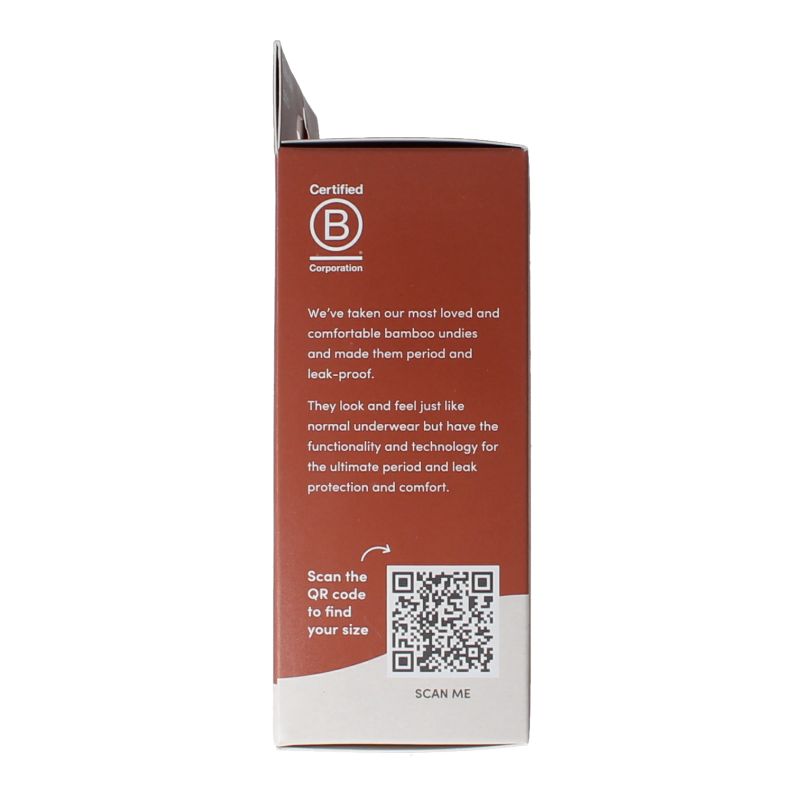 Boody Ondergoed 1 Stuks Boody  Menstruatieondergoed bikinislip zwart normaal XL 1 Stuks
