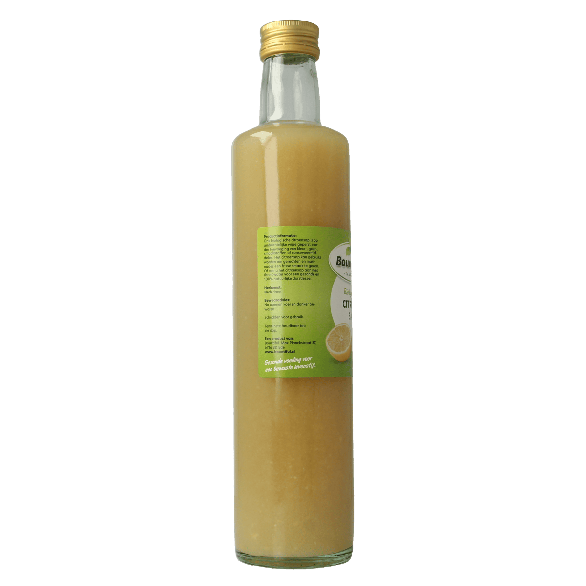 Bountiful Dranken en Sappen 500.00 Milliliter Bountiful Citroensap bio 500.00 Milliliter