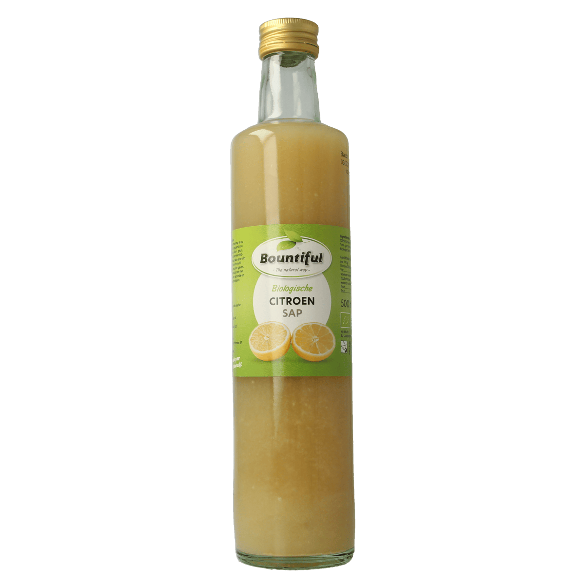 Bountiful Dranken en Sappen 500.00 Milliliter Bountiful Citroensap bio 500.00 Milliliter