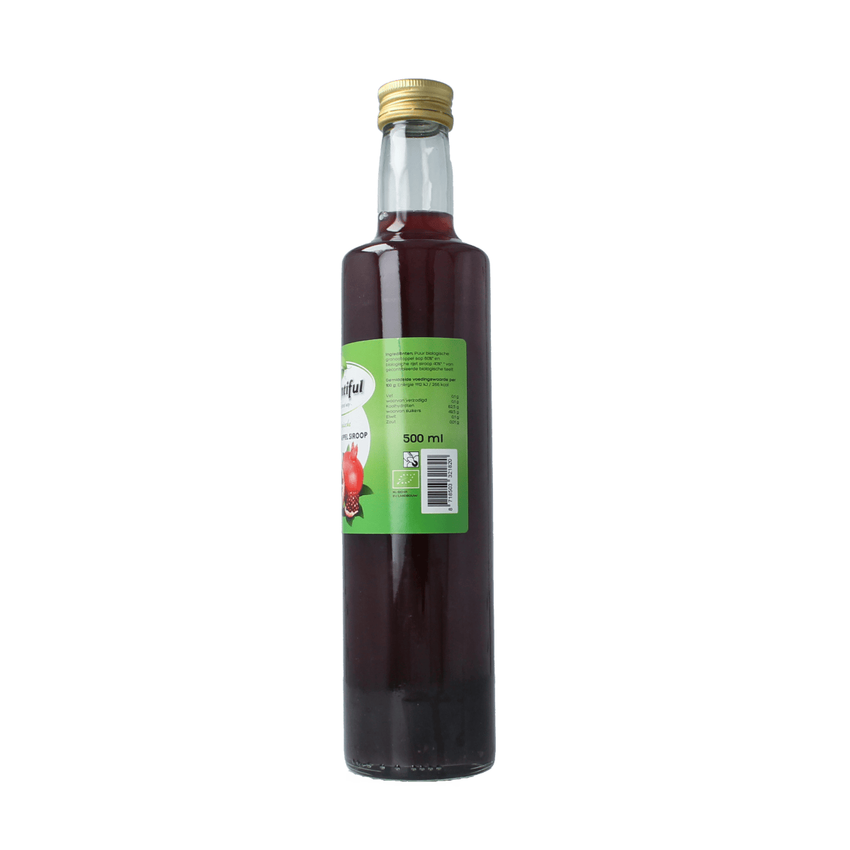Bountiful Dranken en Sappen 500.00 Milliliter Bountiful Granaatappel siroop bio 500.00 Milliliter