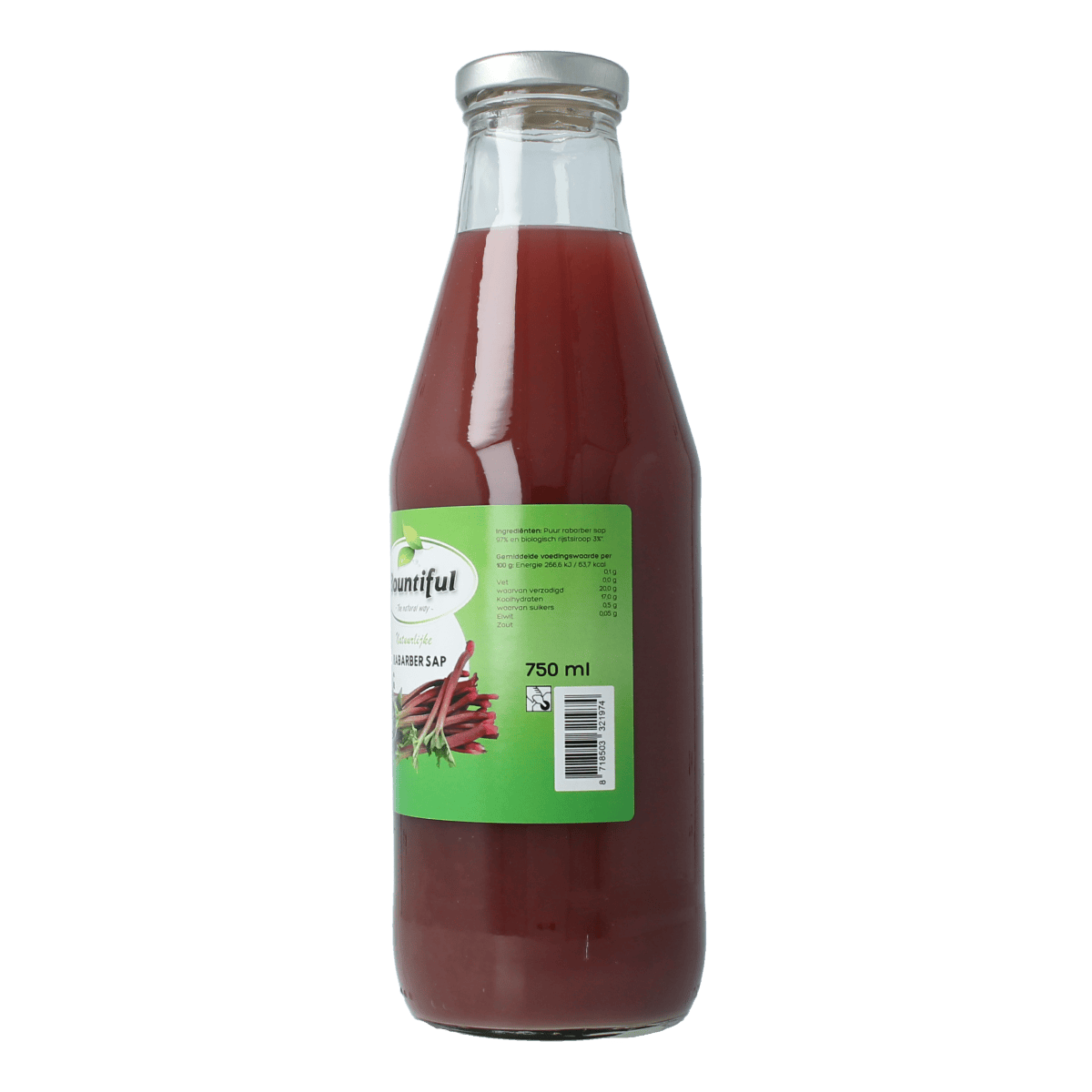 Bountiful Dranken en Sappen 750.00 Milliliter Bountiful Rabarbersap 750.00 Milliliter