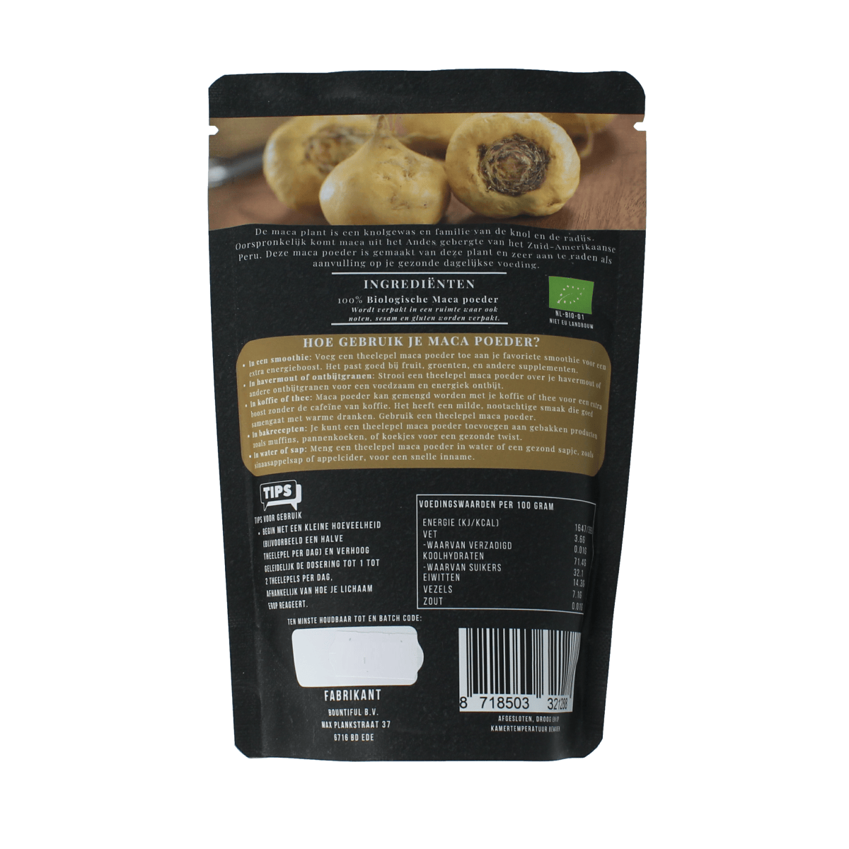 Bountiful Raw en Superfoods 300.00 Gram Bountiful Maca poeder bio 300.00 Gram