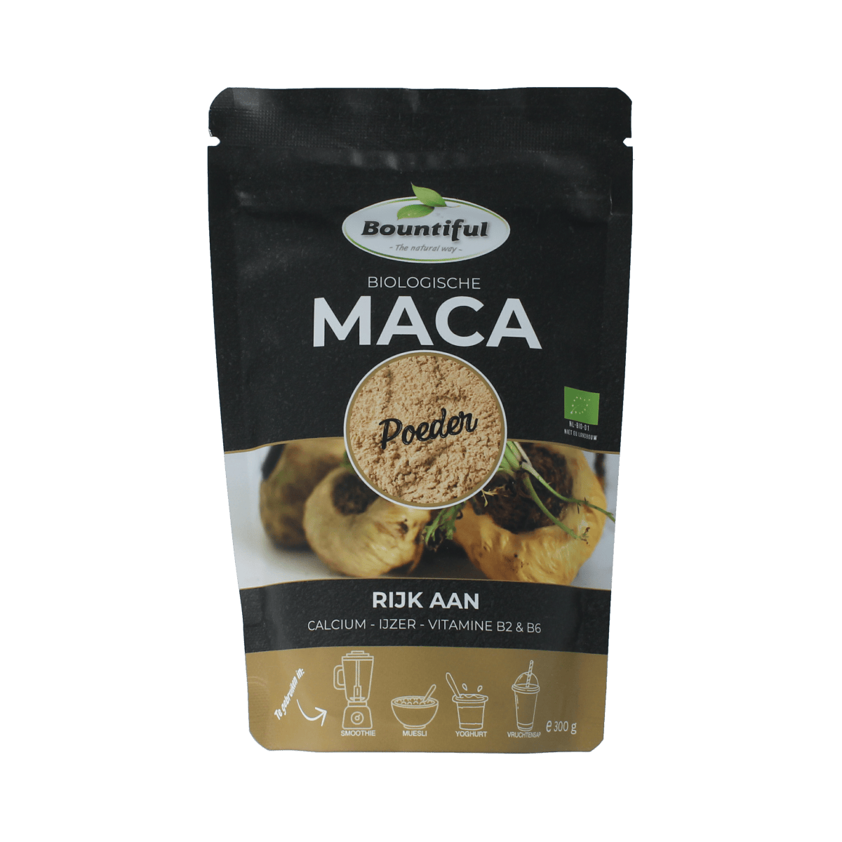 Bountiful Raw en Superfoods 300.00 Gram Bountiful Maca poeder bio 300.00 Gram
