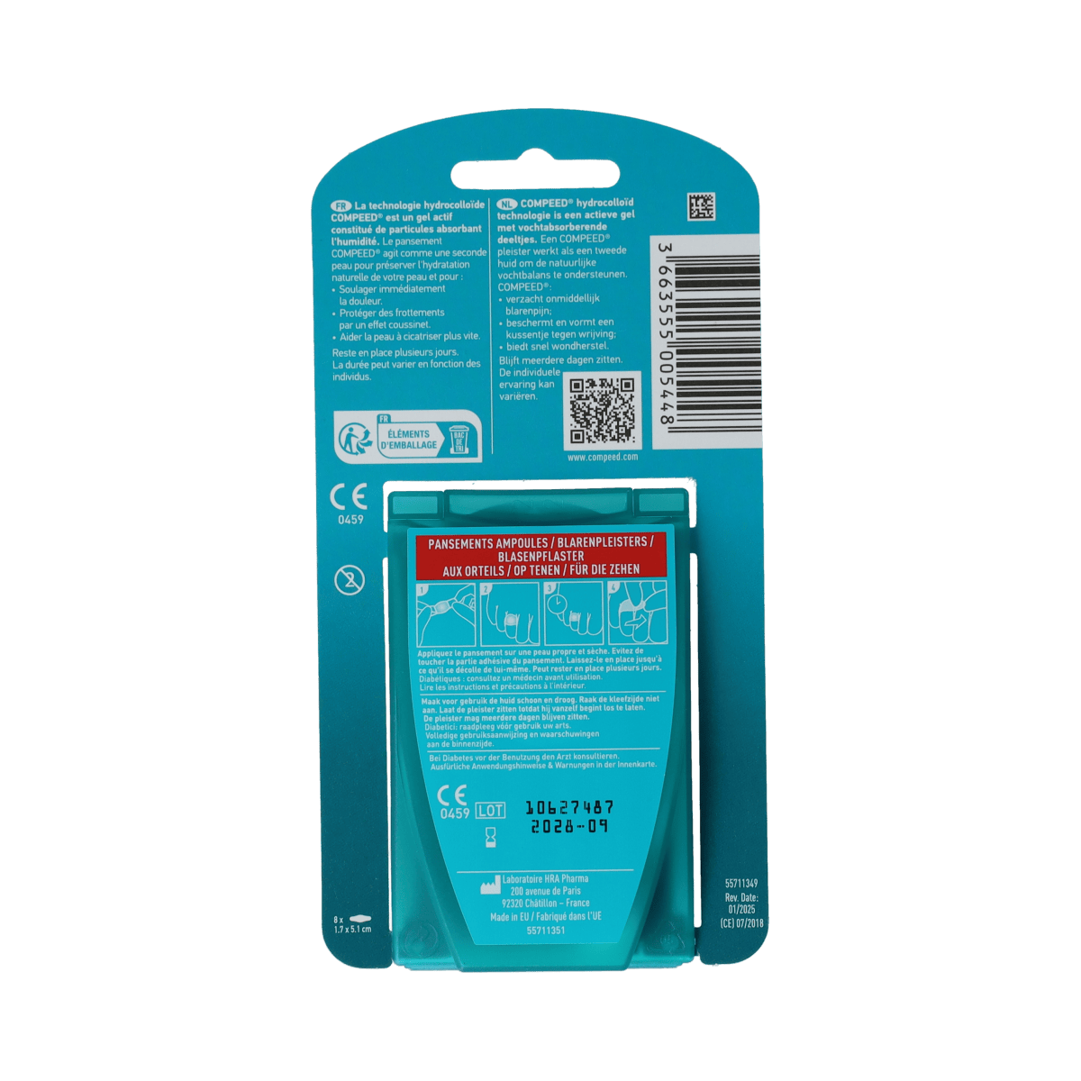 Compeed Voetverzorging 8.00 Stuks Compeed Blarenpleister op tenen 8.00 Stuks