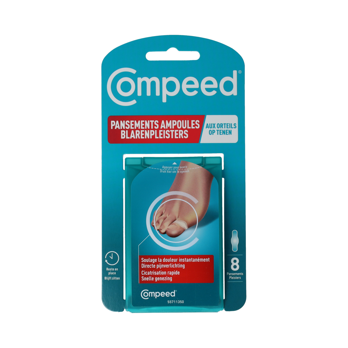 Compeed Voetverzorging 8.00 Stuks Compeed Blarenpleister op tenen 8.00 Stuks