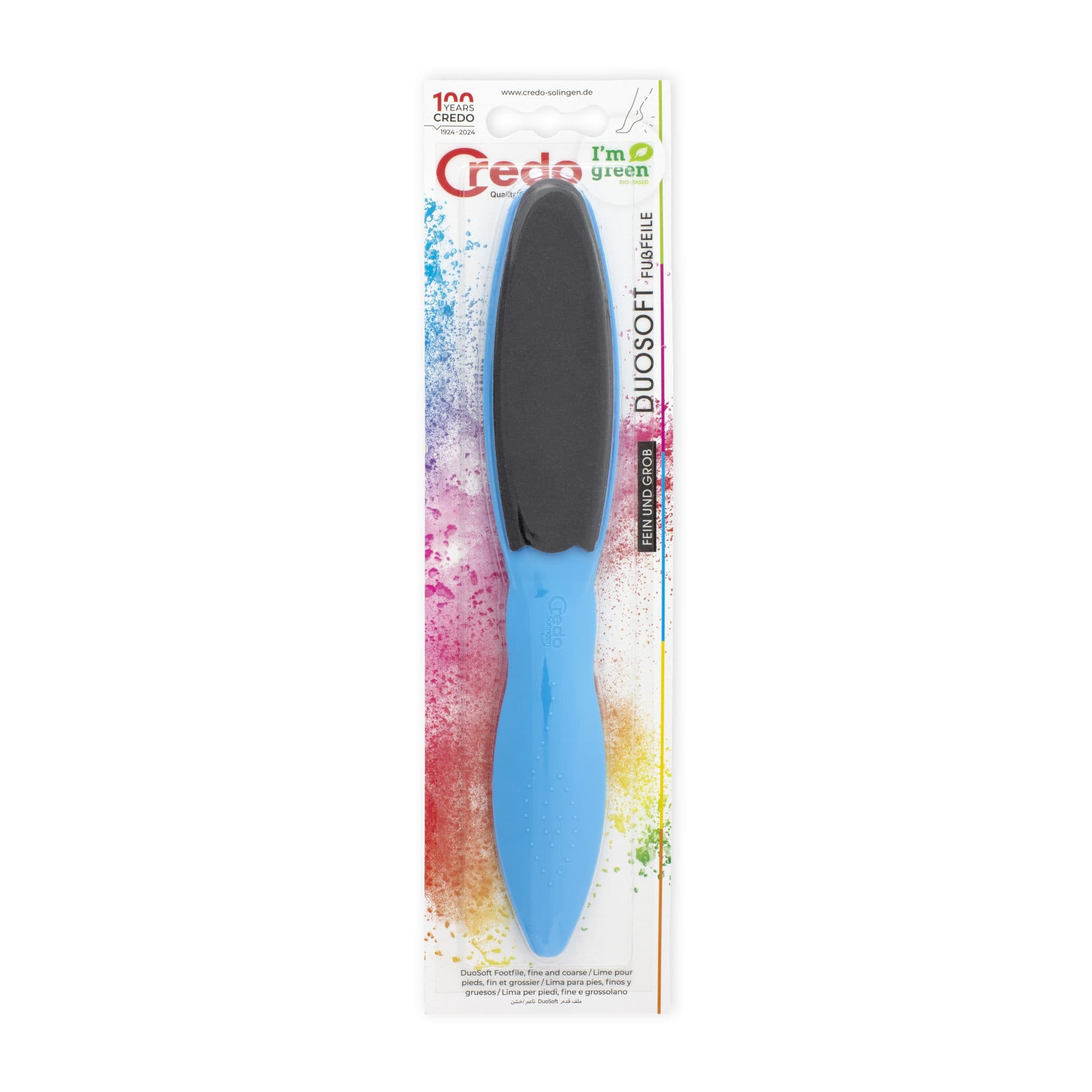 Credo Pop Art Duosoft foot file for manicure and pedicure, professional pedicure instrument, 1.00 piece, Credo brand.