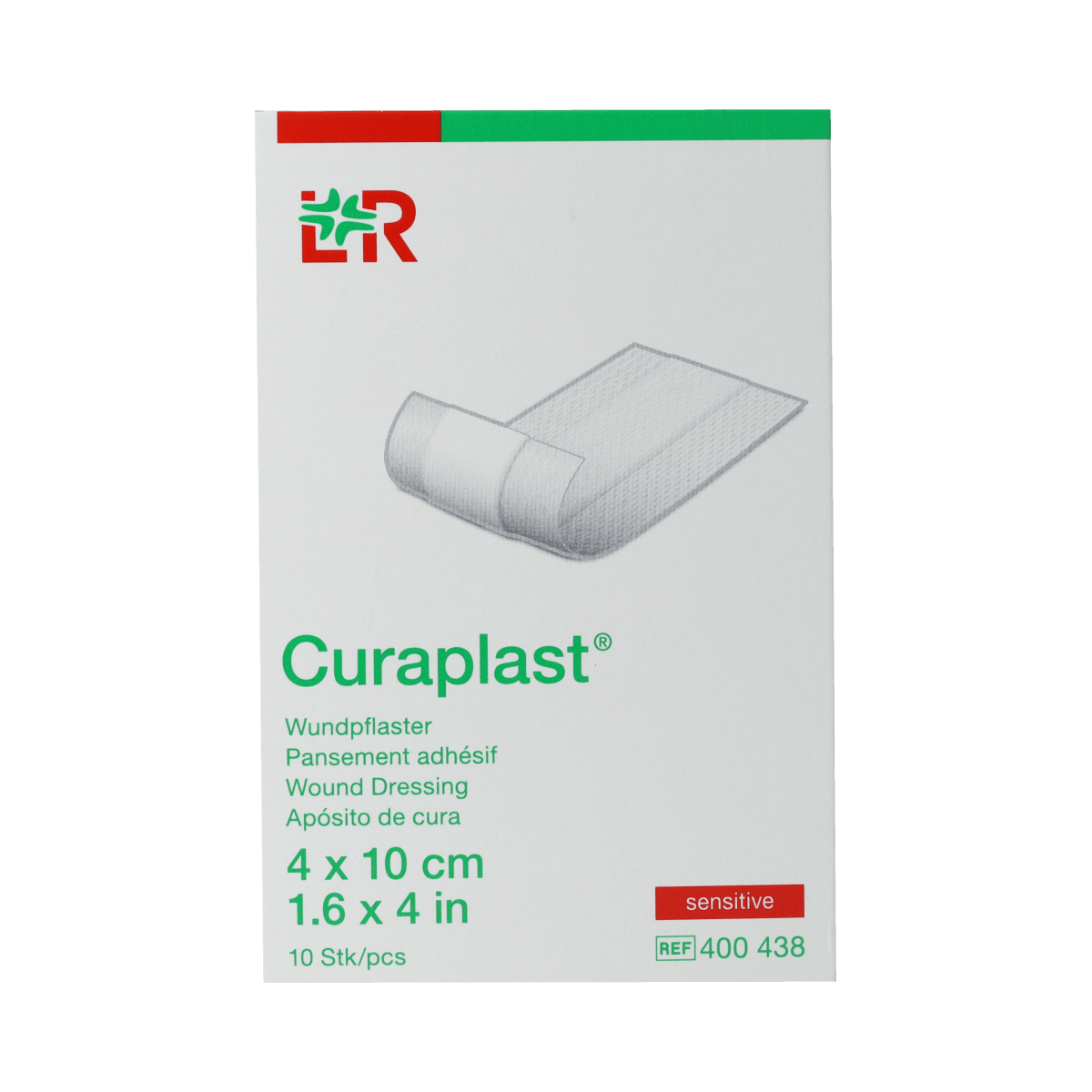 Curaplast Pleisters en Tape 10.00 Stuks Curaplast Sensitive wondsnelverband 4 x 10cm 10.00 Stuks
