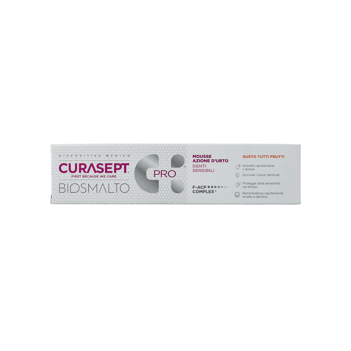 Curasept Tandpasta 50.00 Milliliter Curasept Biosmalto mousse sensitive 50.00 Milliliter