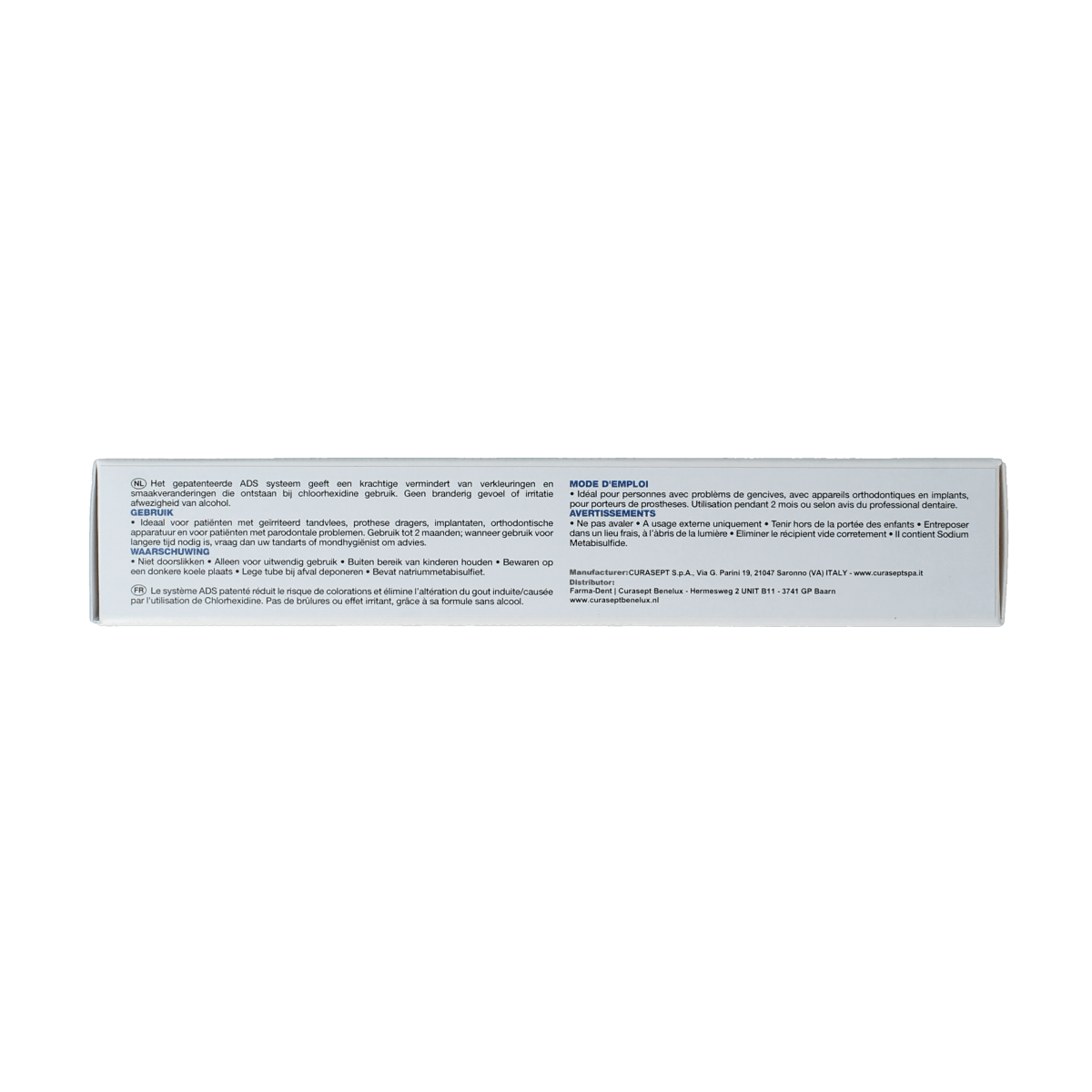 Curasept Tandpasta 75.00 Milliliter Curasept ADS DNA 712 CHX 0,12% gel-tandpasta 75.00 Milliliter