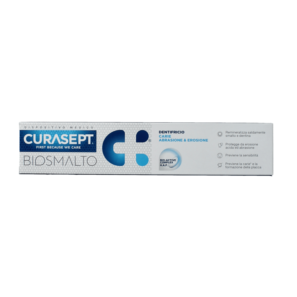 Curasept Tandpasta 75.00 Milliliter Curasept Biosmalto tandpasta caries slijtage erosie 75.00 Milliliter