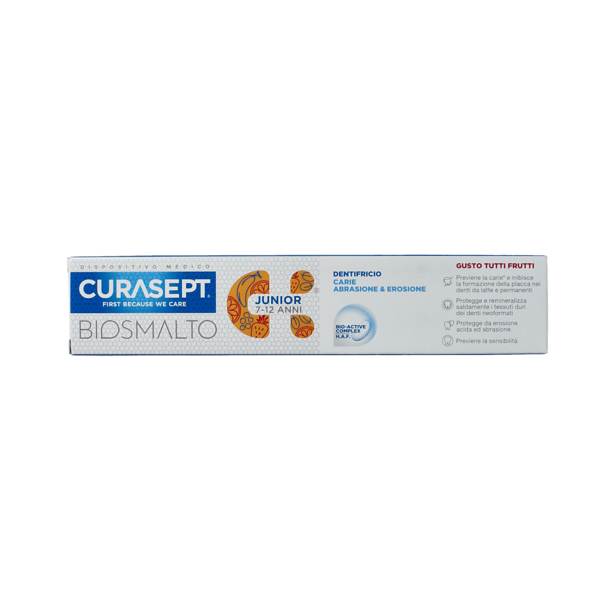 Curasept Tandpasta 75.00 Milliliter Curasept Biosmalto tandpasta junior caries erosie slijtage 75.00 Milliliter