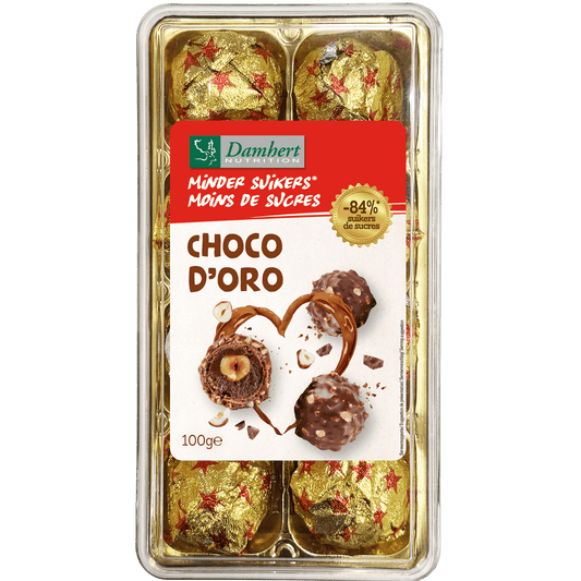 Damhert Chocolade 100.00 Gram Damhert Choco doro minder suiker 100.00 Gram