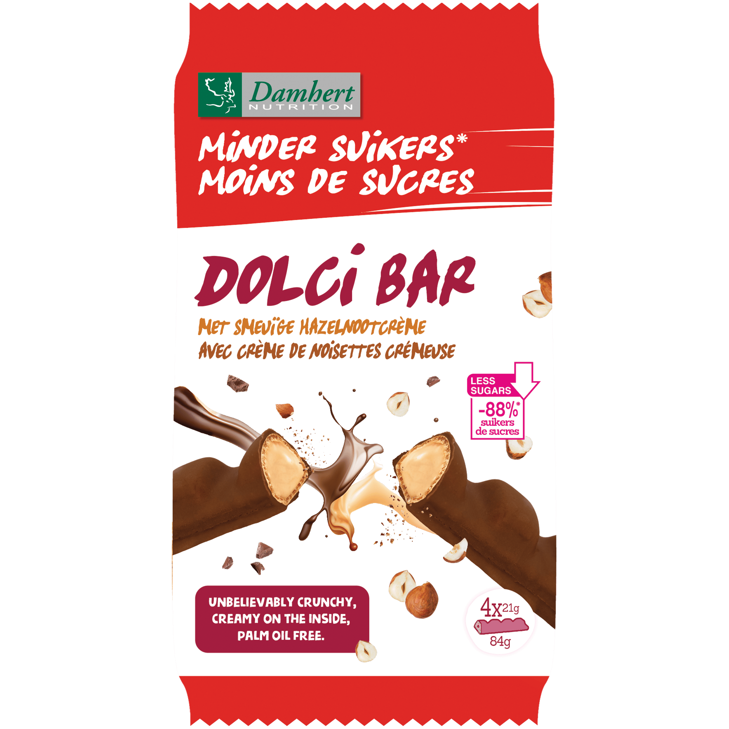 Damhert Chocolade 84.00 Gram Damhert Dolci bar minder suikers 84.00 Gram