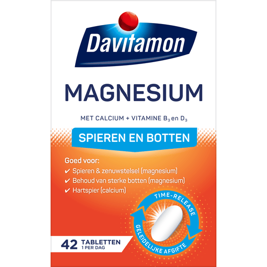 Davitamon Mineralen Multi 42 Tabletten Davitamon Magnesium spieren en botten 42 Tabletten