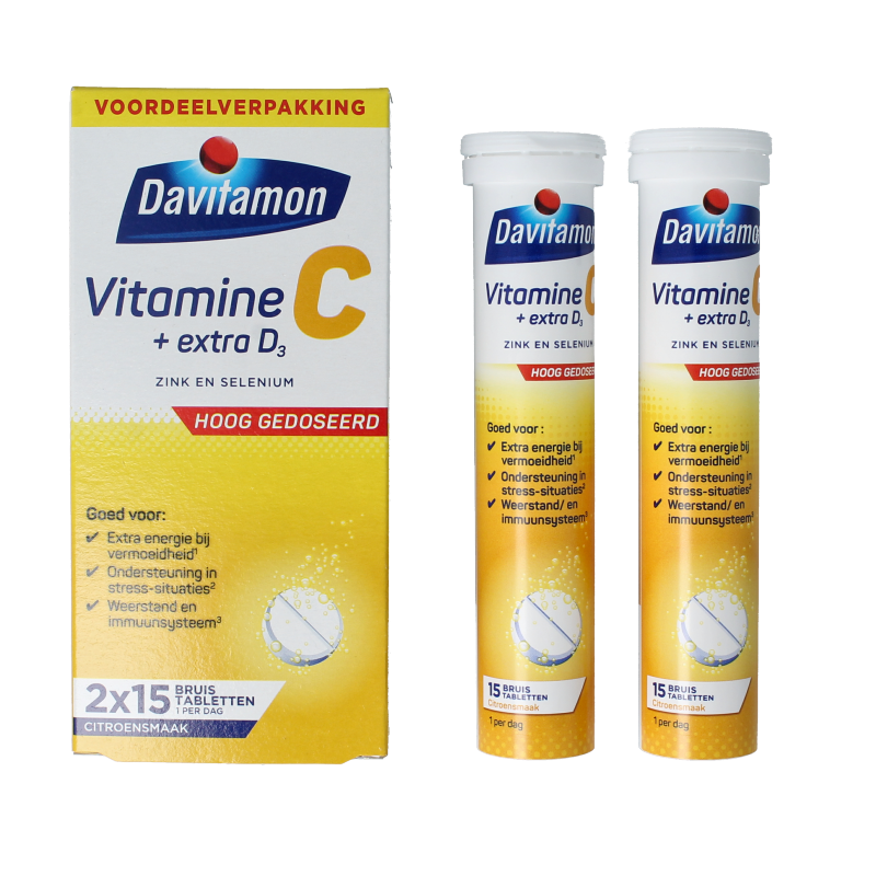 Davitamon Vitamine Enkel 30 Bruistabletten Davitamon Vitamine C 30 Bruistabletten