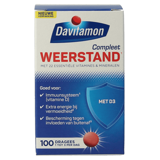 Davitamon Vitamine Multi 100 Dragees Davitamon Compleet weerstand 100 Dragees