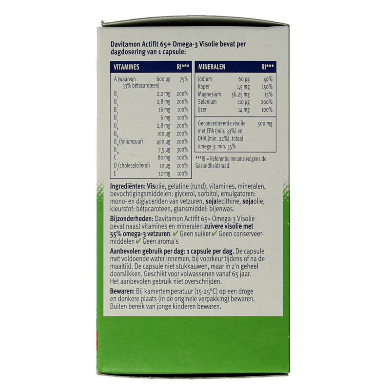 Davitamon Vitamine Multi 80 Capsules Davitamon Actifit 65+ omega 3 80 Capsules