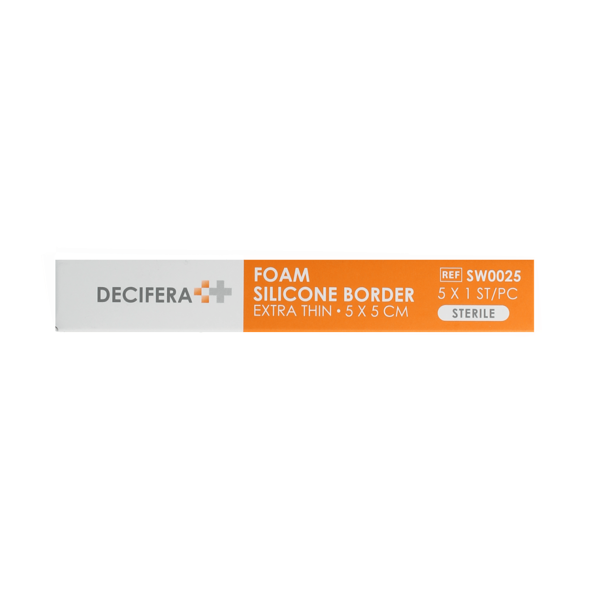 Decifera Desinfectie 5.00 Stuks Decifera Foam silicone border extra dun 5x5cm 5.00 Stuks