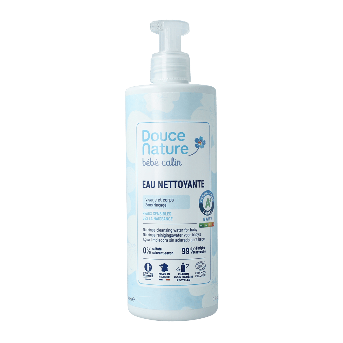 Douce Nature Baby en Peuter Verzorging 400.00 Milliliter Douce Nature Baby face & body cleansing water bio 400.00 Milliliter