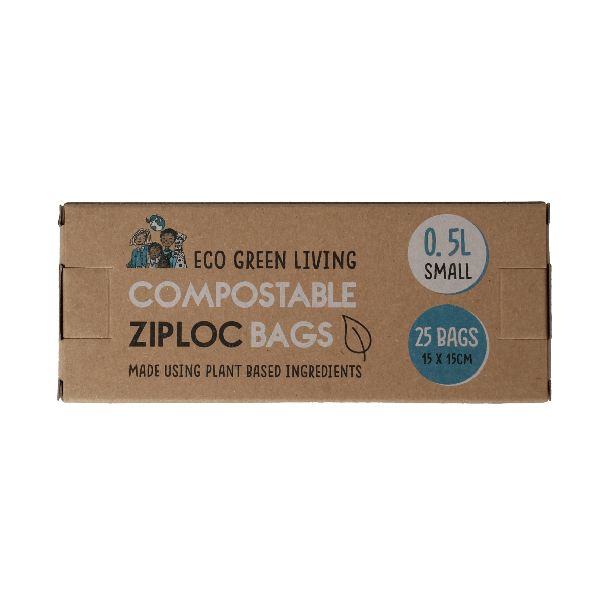 Eco Green Living Vuilniszakken, Huishoudzakken en Folie 15.00 Stuks Eco Green Living Bewaarzakjes hersluitbaar 0.5 liter 15.00 Stuks