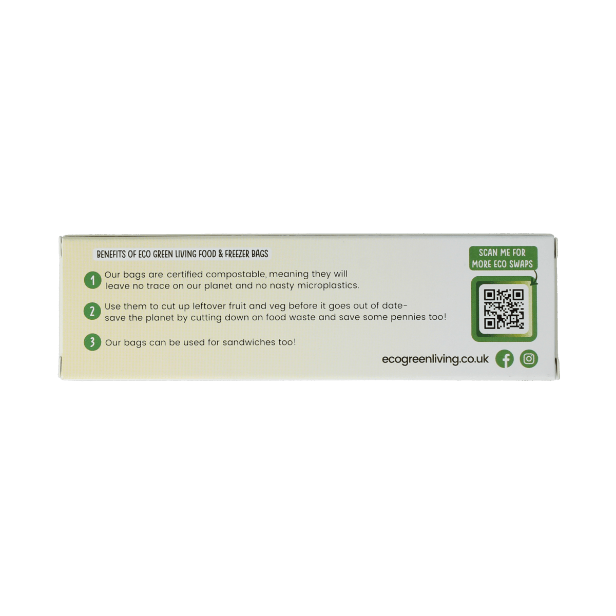 Eco Green Living Vuilniszakken, Huishoudzakken en Folie 25.00 Stuks Eco Green Living Diepvrieszakken 4 liter 25.00 Stuks