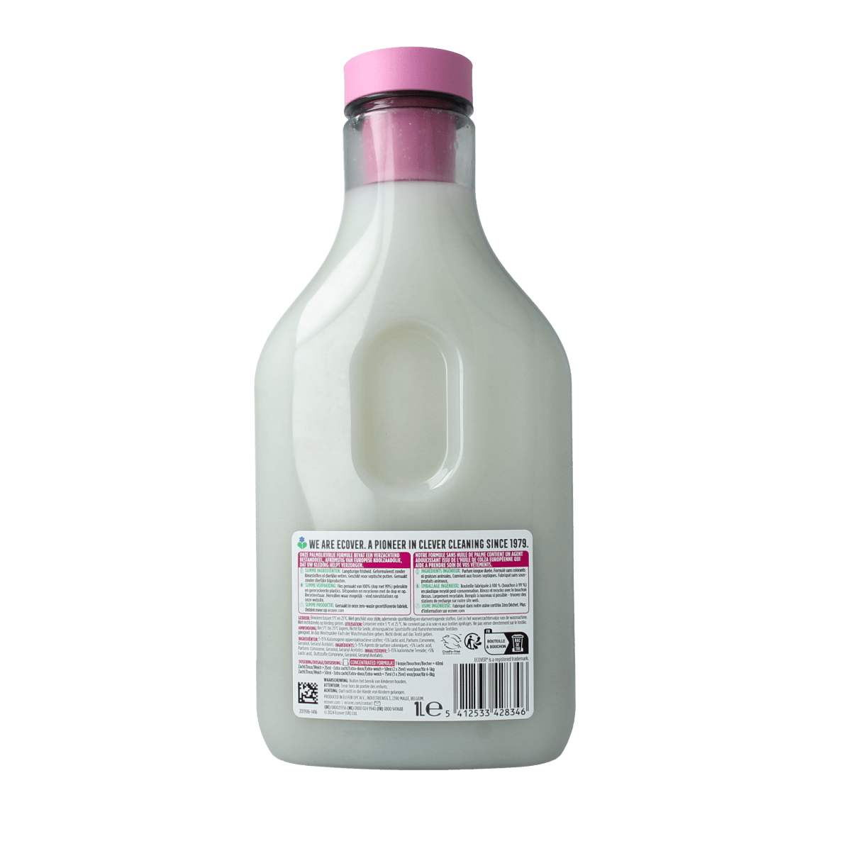 Ecover Wasmiddelen 1.00 Liter Ecover Wasverzachter concentrate 1.00 Liter