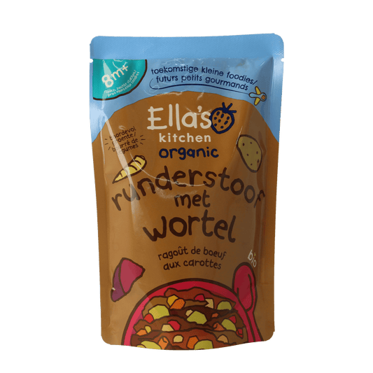 Ella's Kitchen Baby en Peuter Voeding 190.00 Gram Ella's Kitchen Hartverwarmende runderstoof 8+ maanden bio 190.00 Gram