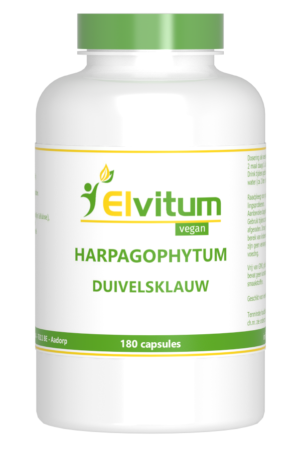 Elvitum Kruidenpreparaten 180 Capsules Elvitum  Duivelsklauw harpago extract 180 Capsules