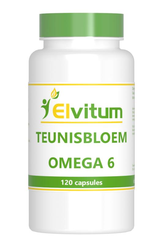 Elvitum Vetzuren 120 Capsules Elvitum  Teunisbloem olie omega 6 120 Capsules