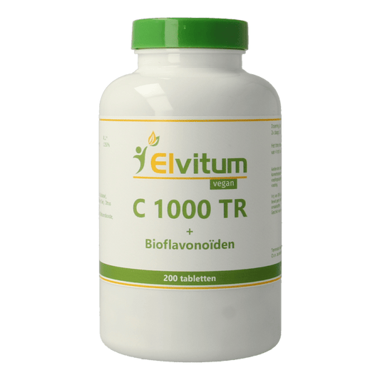 Elvitum Vitamine Enkel 200 Tabletten Elvitum  Vitamine C1000 time released 200 Tabletten