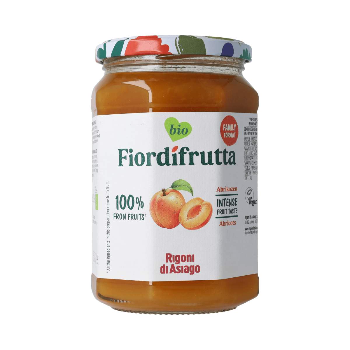 Fiordifrutta Broodbeleg 600.00 Gram Fiordifrutta Abrikozenjam bio 600.00 Gram