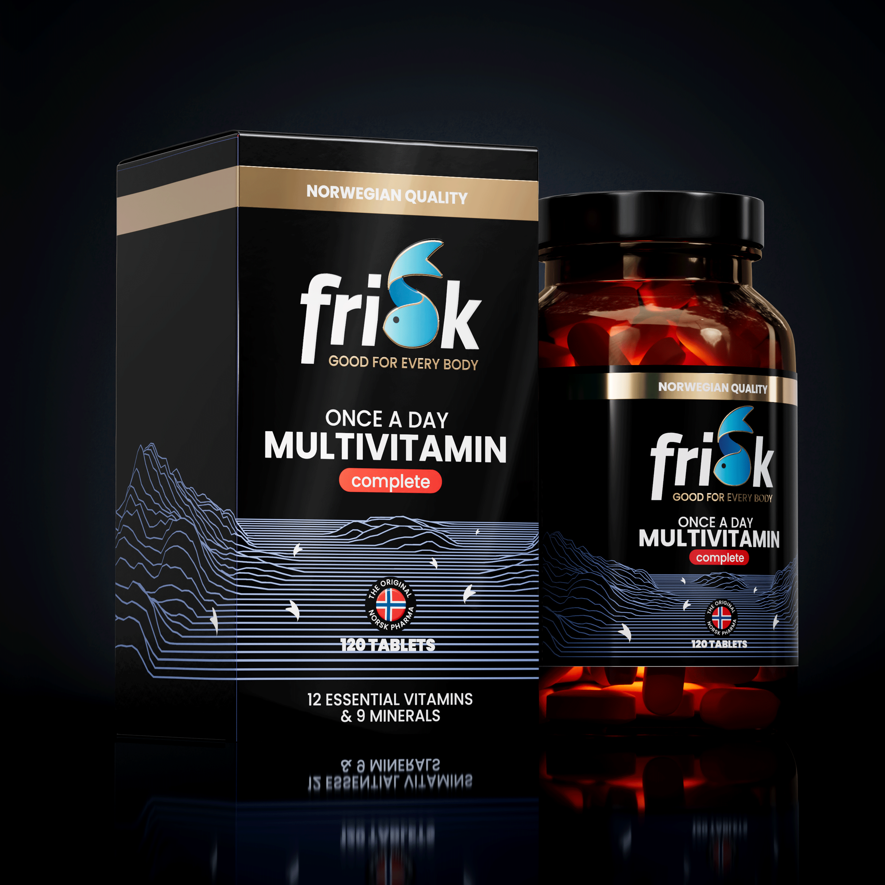 Frisk Vitamine Multi 120 Tabletten Frisk Multivitamine compleet dagelijks 120 Tabletten
