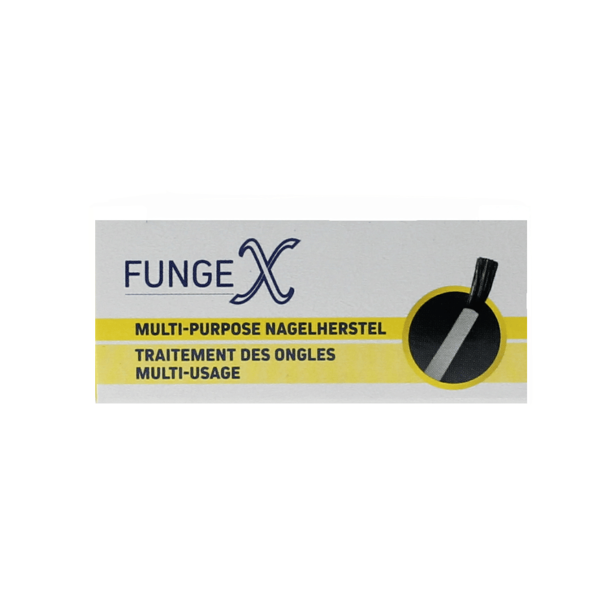 Fungex Nagelherstel met kwastje voor voetverzorging, 9 ml, herstelt beschadigde nagels en verzorgt de nagelomgeving.