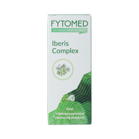 Fytomed Iberis Complex bio herbal supplement bottle, 50ml, in packaging with label showing product details and branding.