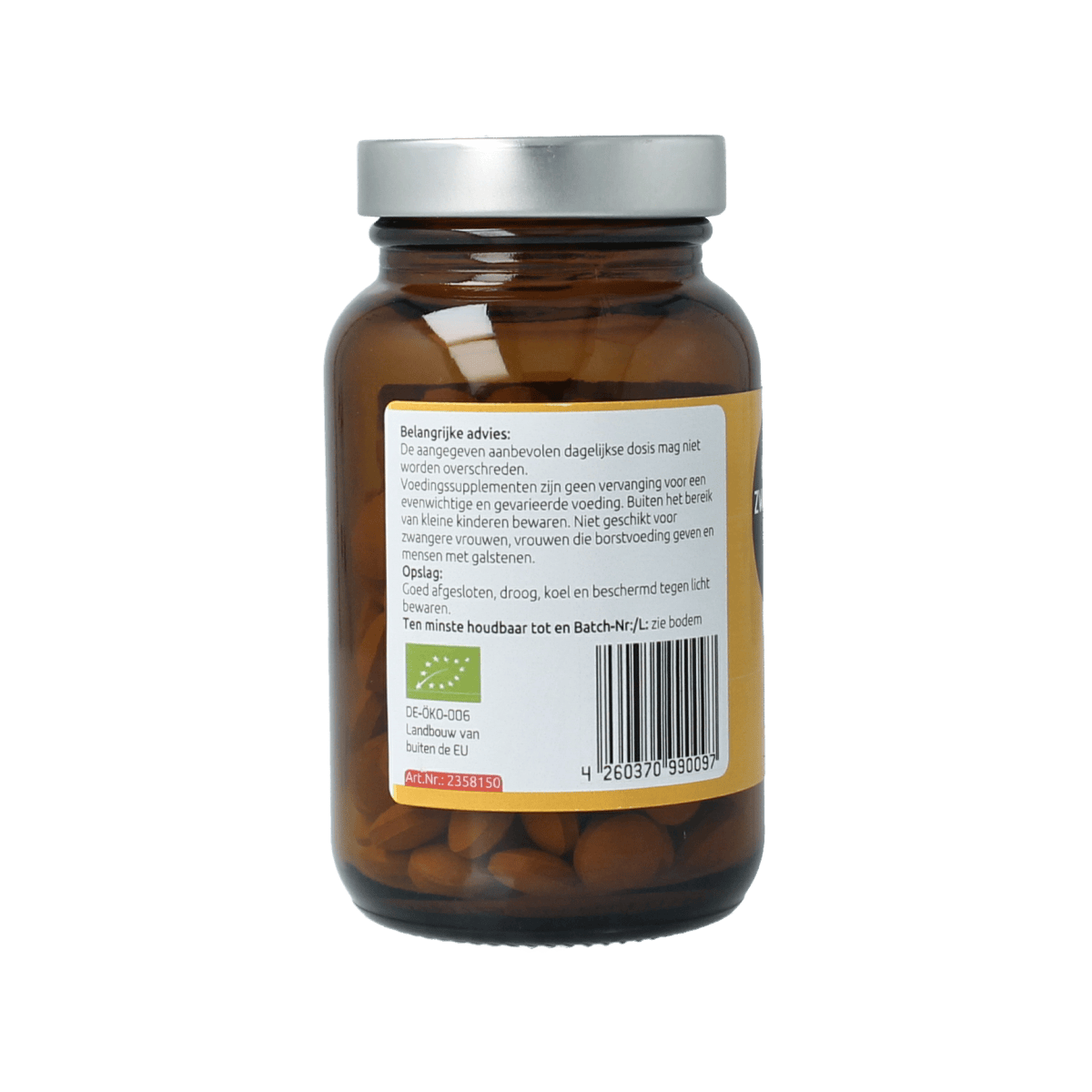 Hanoju Kruidenpreparaten 150.00 Tabletten Hanoju Kurkumapoeder + piperine 500mg bio 150.00 Tabletten