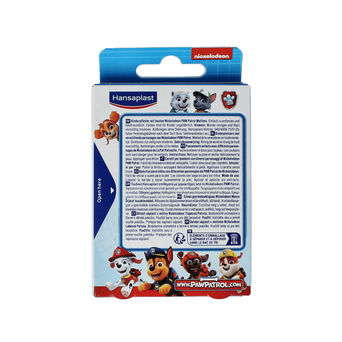 Hansaplast Pleisters en Tape 20.00 Stuks Hansaplast Kids paw patrol 20.00 Stuks