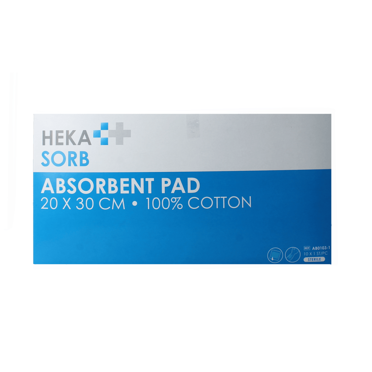 Hekasorb Wondverzorging 10.00 Stuks Hekasorb Absorberend verband 20x30 steriel  10.00 Stuks