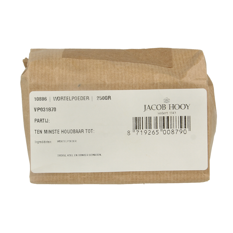 Jacob Hooy Kruiden, Zouten en Maaltijdmixen 250 Gram Jacob Hooy Wortelpoeder 250 Gram