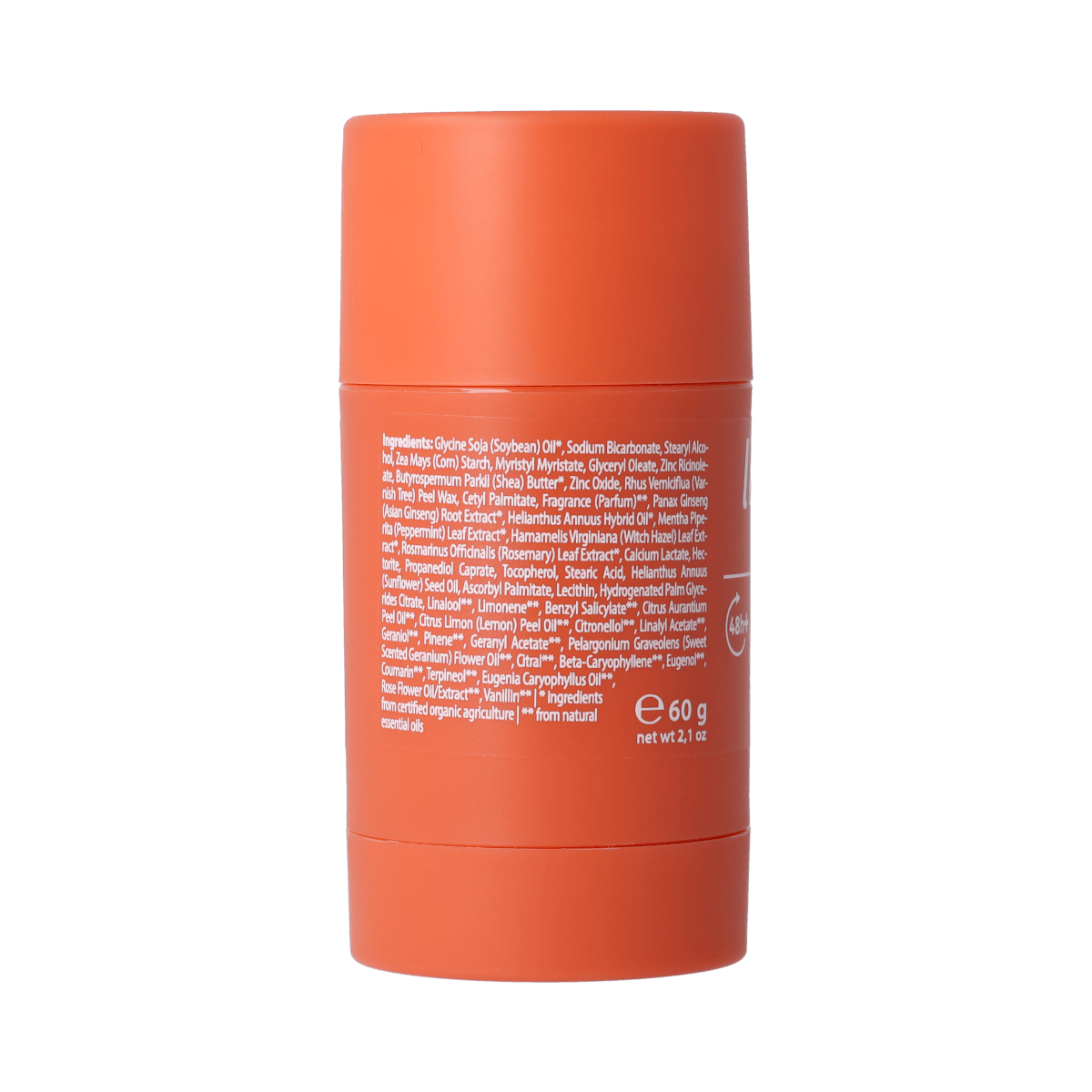 Lavera Deo Stick Strong 60g deodorant stick with natural ingredients and a sleek, white packaging design.