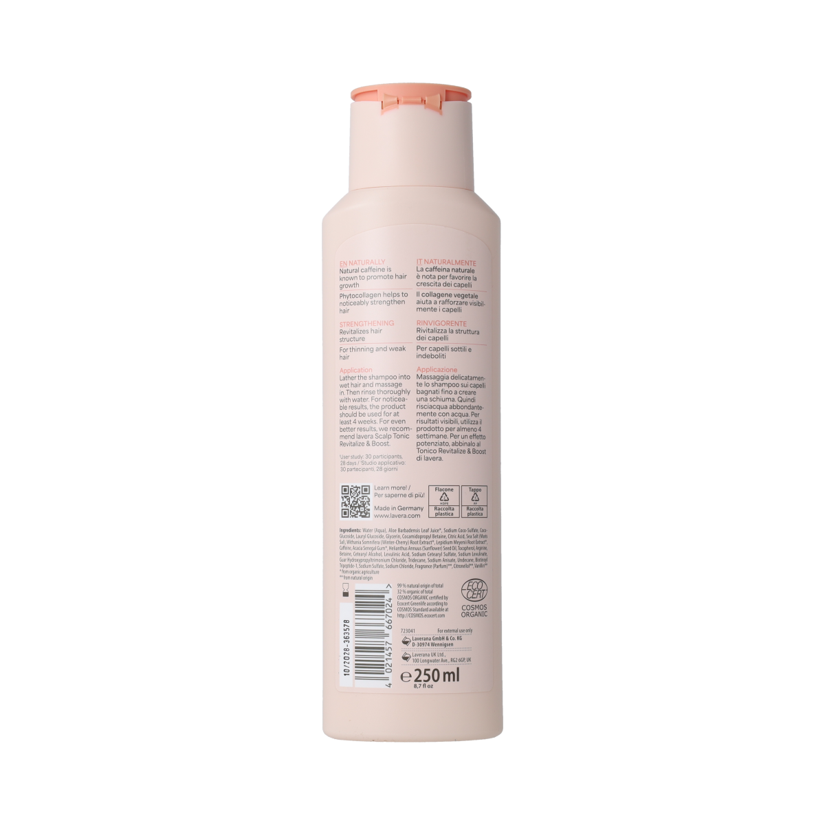 Lavera Haarverzorging 250.00 Milliliter Lavera Shampoo Revitalize & Boost 250.00 Milliliter