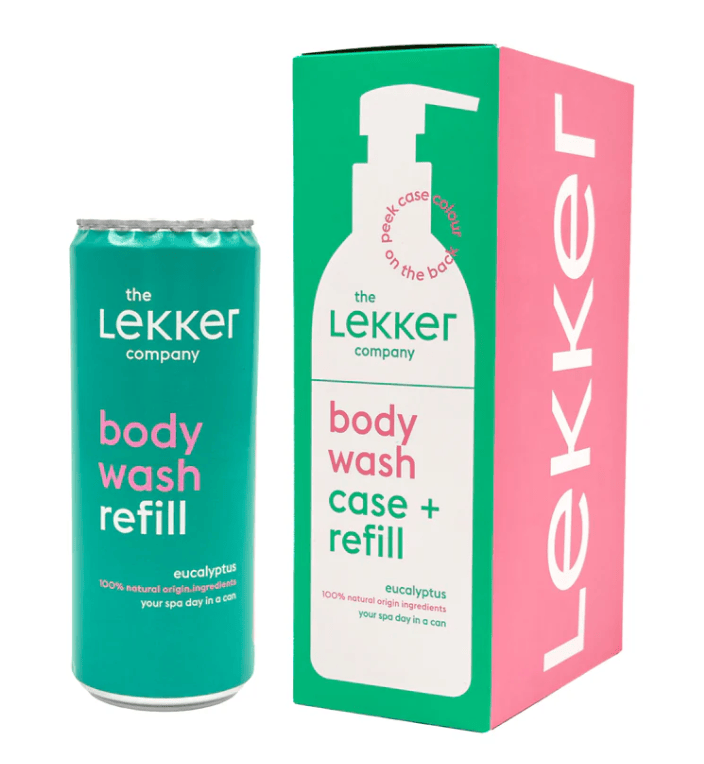 Lekker Company Bad en Douche 330.00 Milliliter Lekker Company Body wash case + refill eucalyptus 330.00 Milliliter