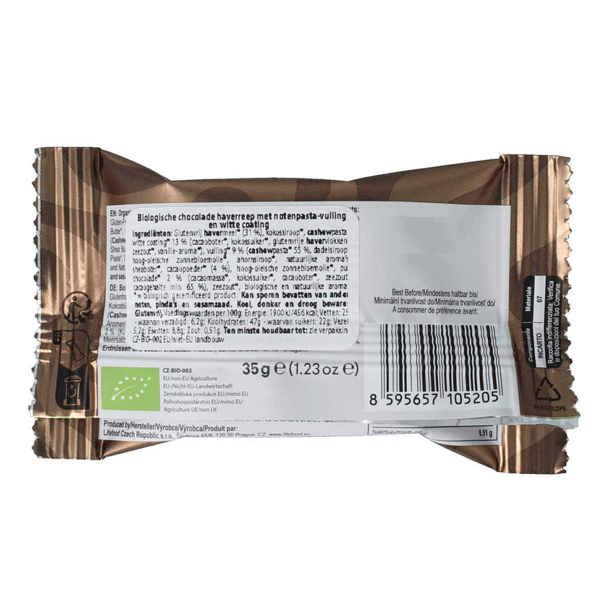 Lifefood Snacks en Tussendoortjes 35.00 Gram Lifefood Cake double chocolate 35.00 Gram