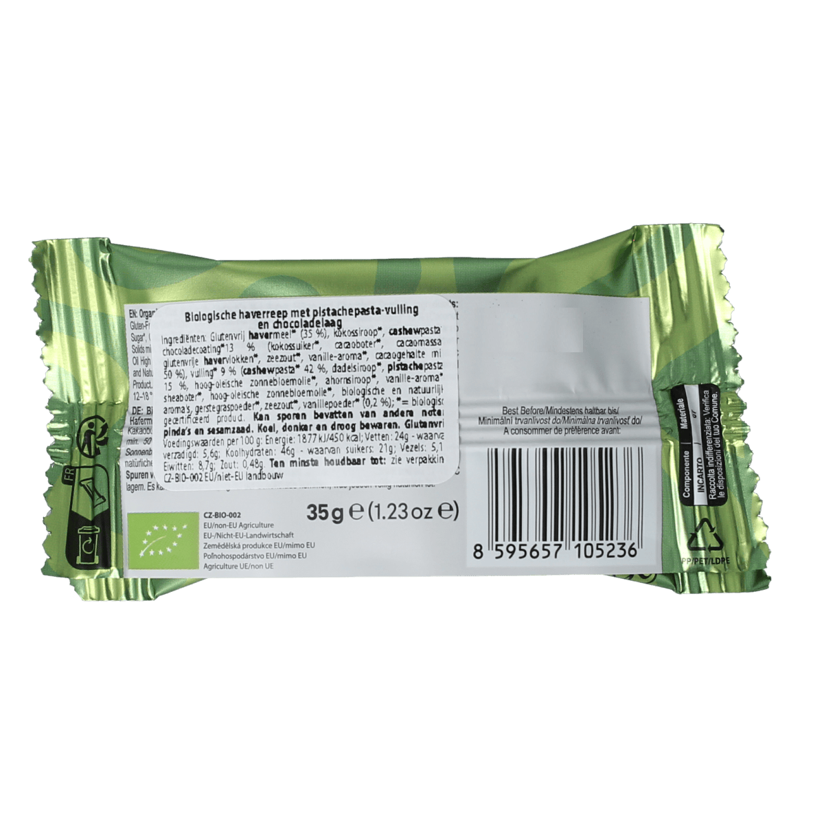 Lifefood Snacks en Tussendoortjes 35.00 Gram Lifefood Cake pistachio vanilla 35.00 Gram