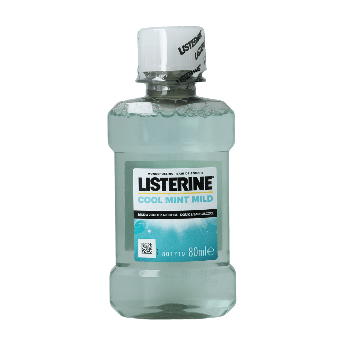 Listerine Mondspoelmiddelen 80.00 Milliliter Listerine Mondwater coolmint mild 80.00 Milliliter
