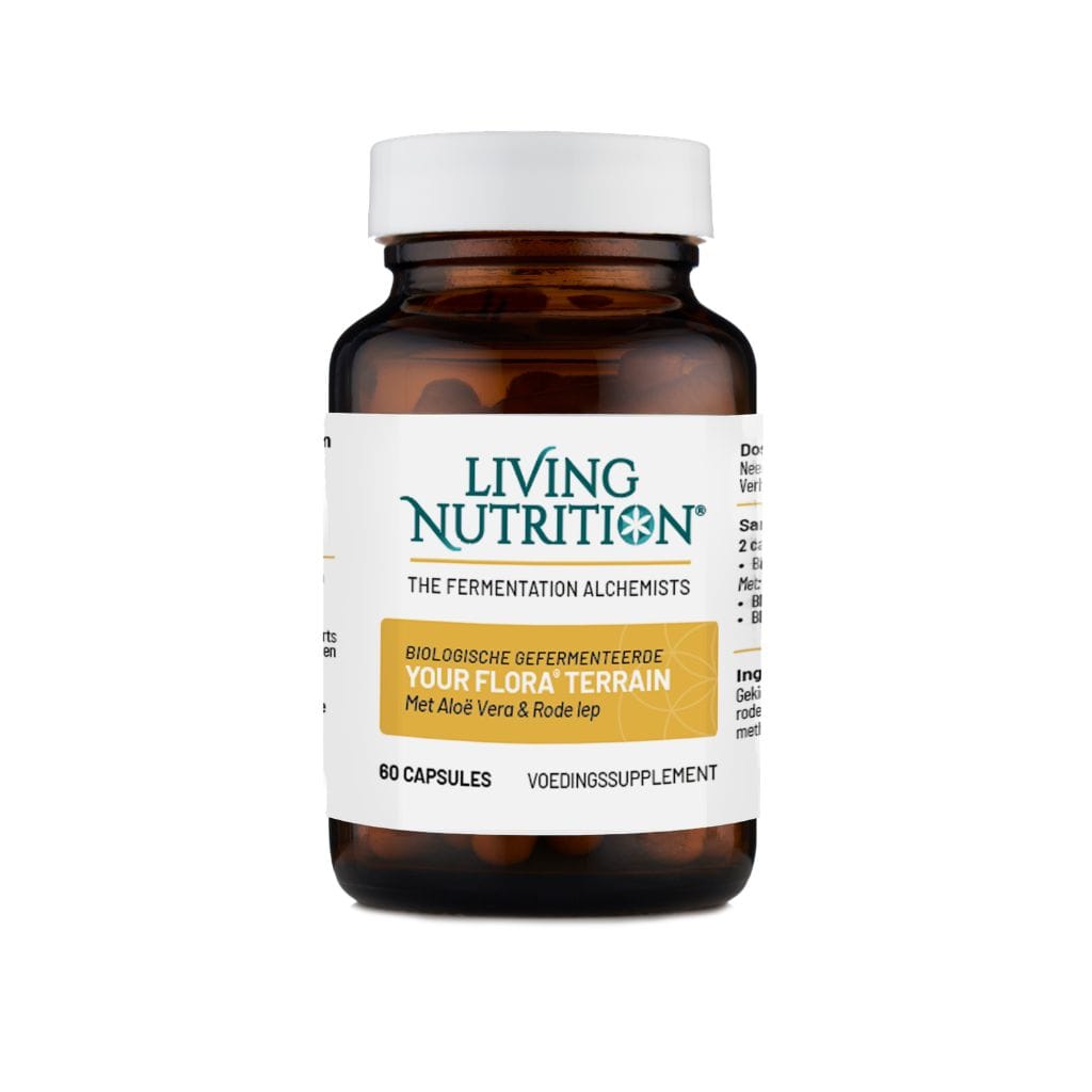 Living Nutrition Kruidenpreparaten 60.00 Capsules Living Nutrition Your Flora Terrain met aloë vera en rode iep bio 60.00 Capsules