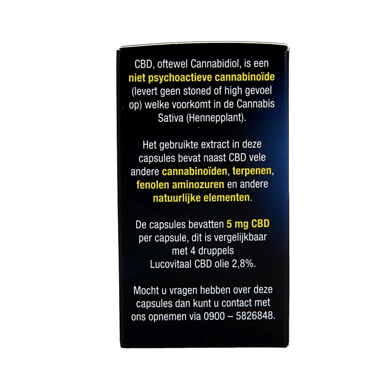 Lucovitaal Kruidenpreparaten 30 Capsules Lucovitaal Cannabidiol CBD 5mg 30 Capsules